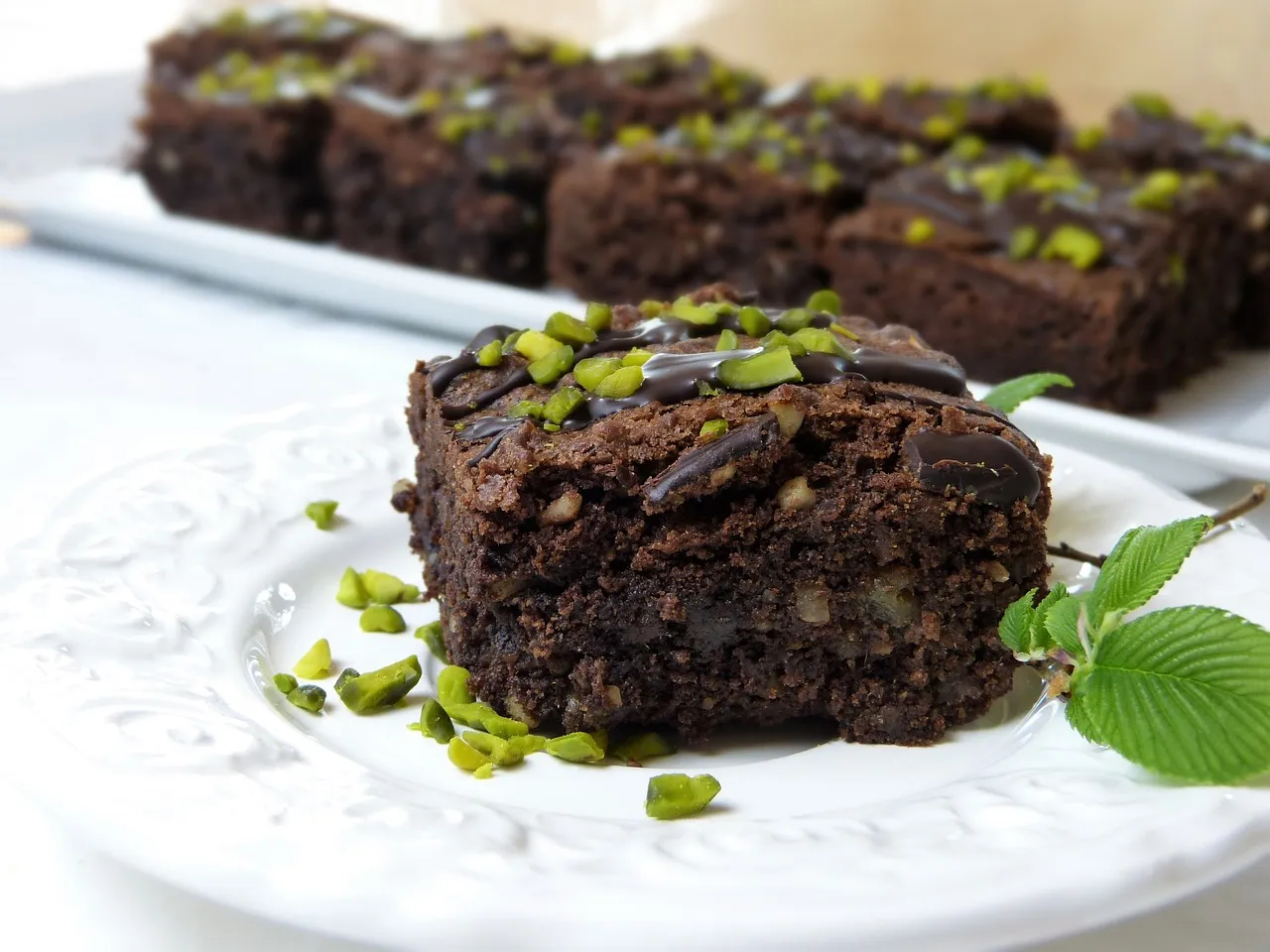 Brownies mit Hanfmehl von der Ölmühle Bayreuth