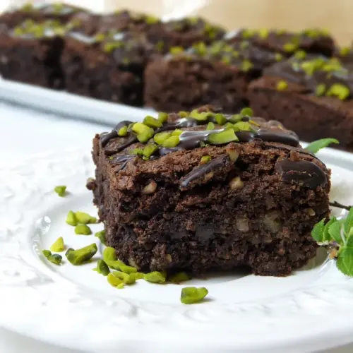 Schokobrownie mit Hanfmehl