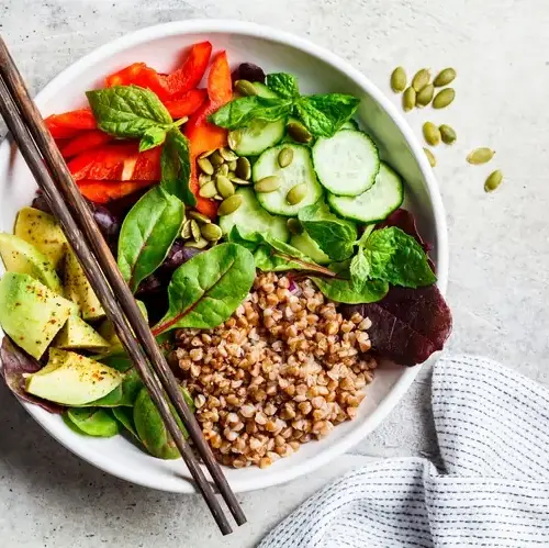 Ölmühle Bayreuth - Buddha Bowl mit Buchweizen 1 Buddha Bowl